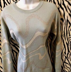 5/$25 Baby blue and metallic crop sweater